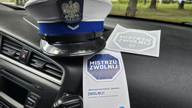 "Mistrzu, zwolnij" – akcja Policji i PZU w Mikołowie