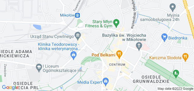 Mapa dojazdu Centrum Rowerowe Somir-Bike dealer Giant, Kross Mikołów