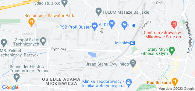 Mapa dojazdu Komenda Powiatowa Policji Mikołów