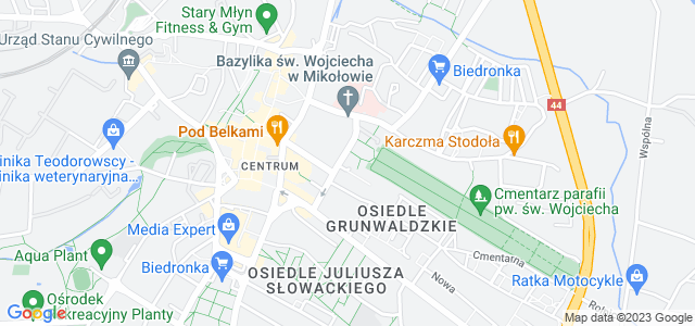 Mapa dojazdu Prokuratura Rejonowa Mikołów