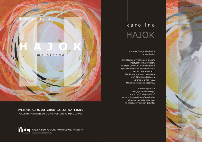 Karolina Hajok - otwarcie wystawy prac