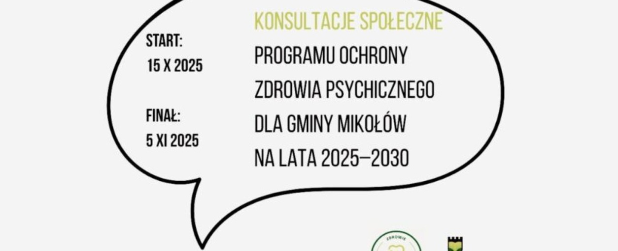 Mikołów konsultuje Program Ochrony Zdrowia Psychicznego 2025–2030 – Twój głos się liczy