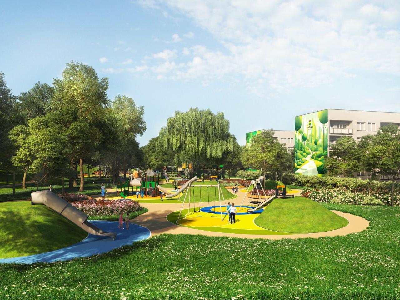 Mikołów rusza z II etapem budowy nowego placu zabaw – inwestycja na miarę XXI wieku - fotoreportaż