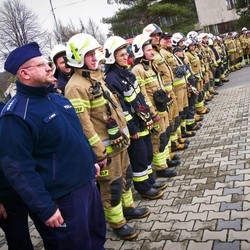 Ćwiczenia służb w Łaziskach Górnych
