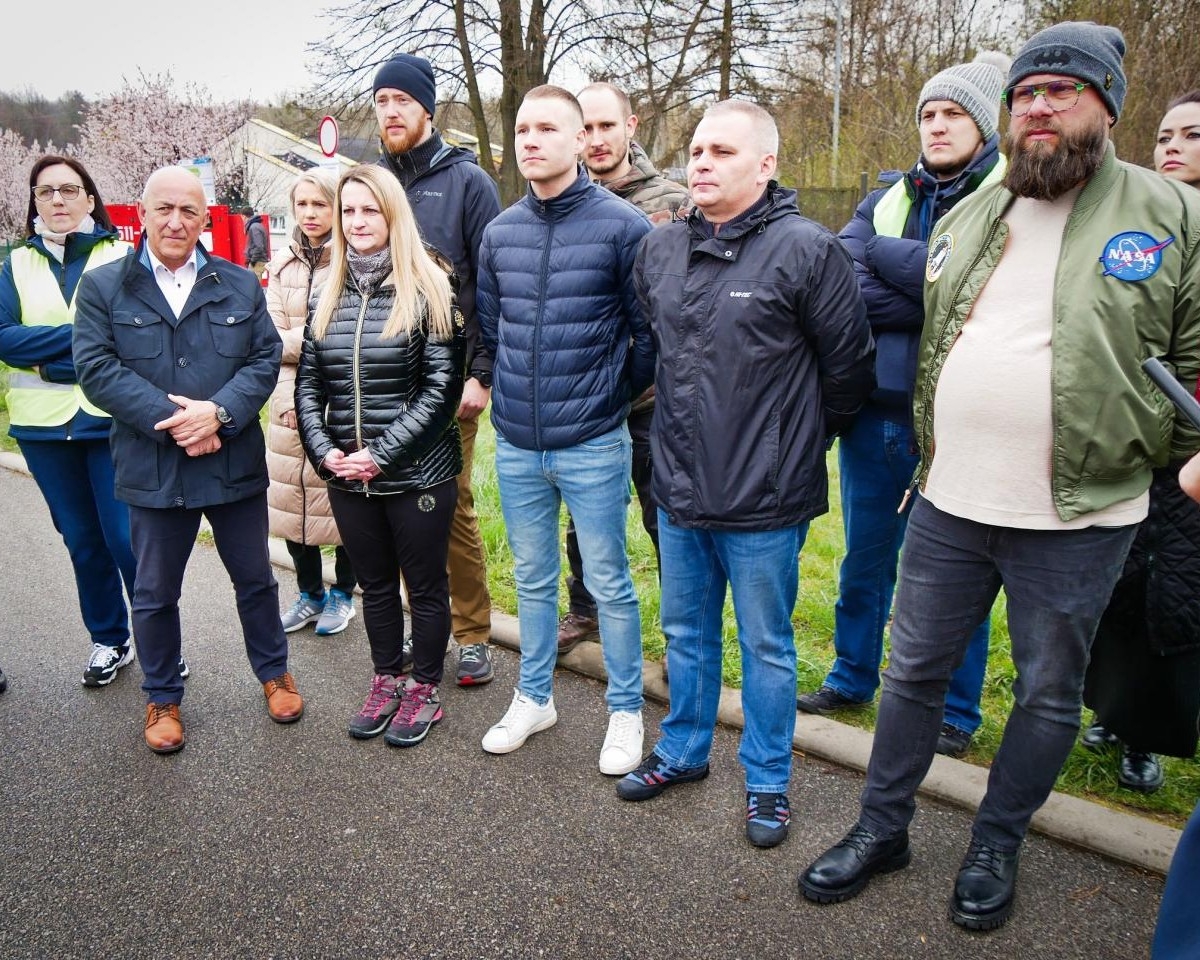 12 kwietnia w Łaziskach Górnych odbyły się pierwsze na taką skalę ćwiczenia służb ratowniczych / fot. Powiat Mikołowski