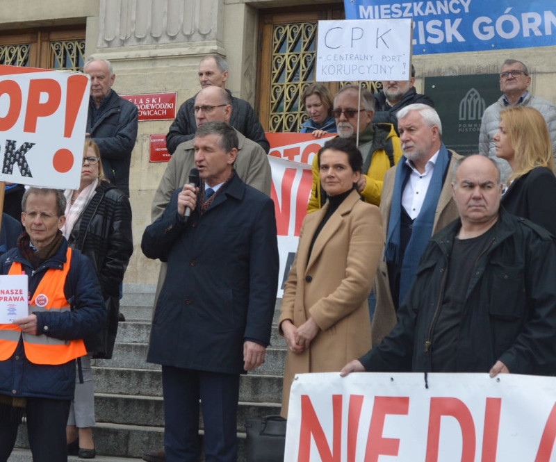 Mikołów: Główny protest przeciwko CPK w najbliższy piątek. Ostre reakcje na inwestycję