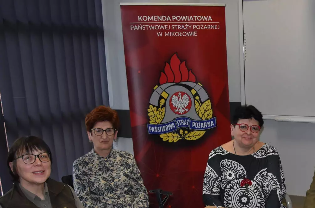 Mikołów: Komisja Bezpieczeństwa w siedzibie KP PSP/fot. Starostwo Powiatowe w Mikołowie