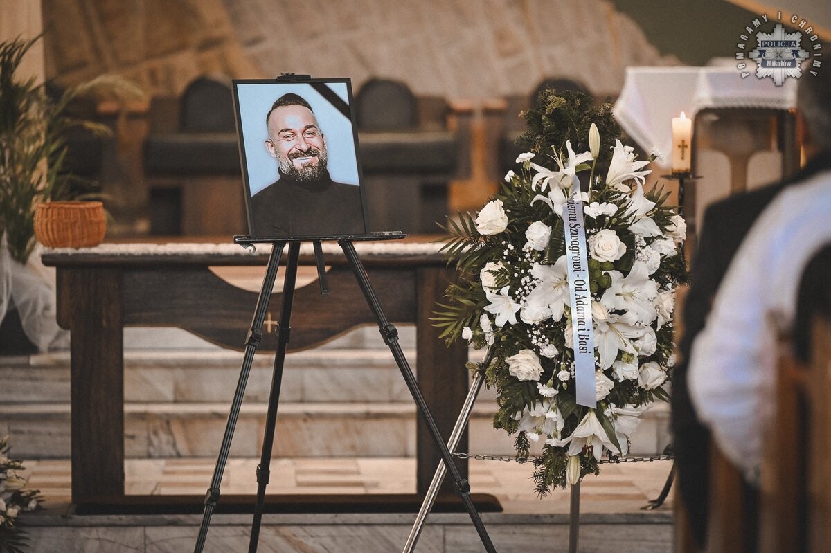 Ostatnie pożegnanie podkom. Dariusza Stypuły / fot. KPP Mikołów