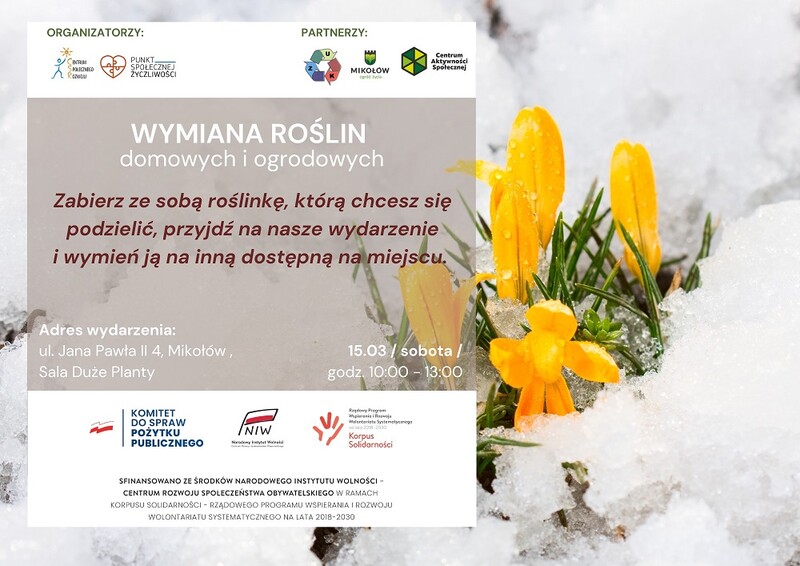 Podziel się swoją rośliną! Wymiana roślin w Mikołowie już 7 czerwca!