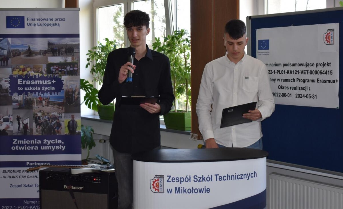 27 marca miało miejsce seminarium podsumowujące trzyletni projekt unijny Erasmus+, zrealizowany przez Zespół Szkół Technicznych w Mikołowie w latach 2022-2024 / fot. ZTS Mikołów