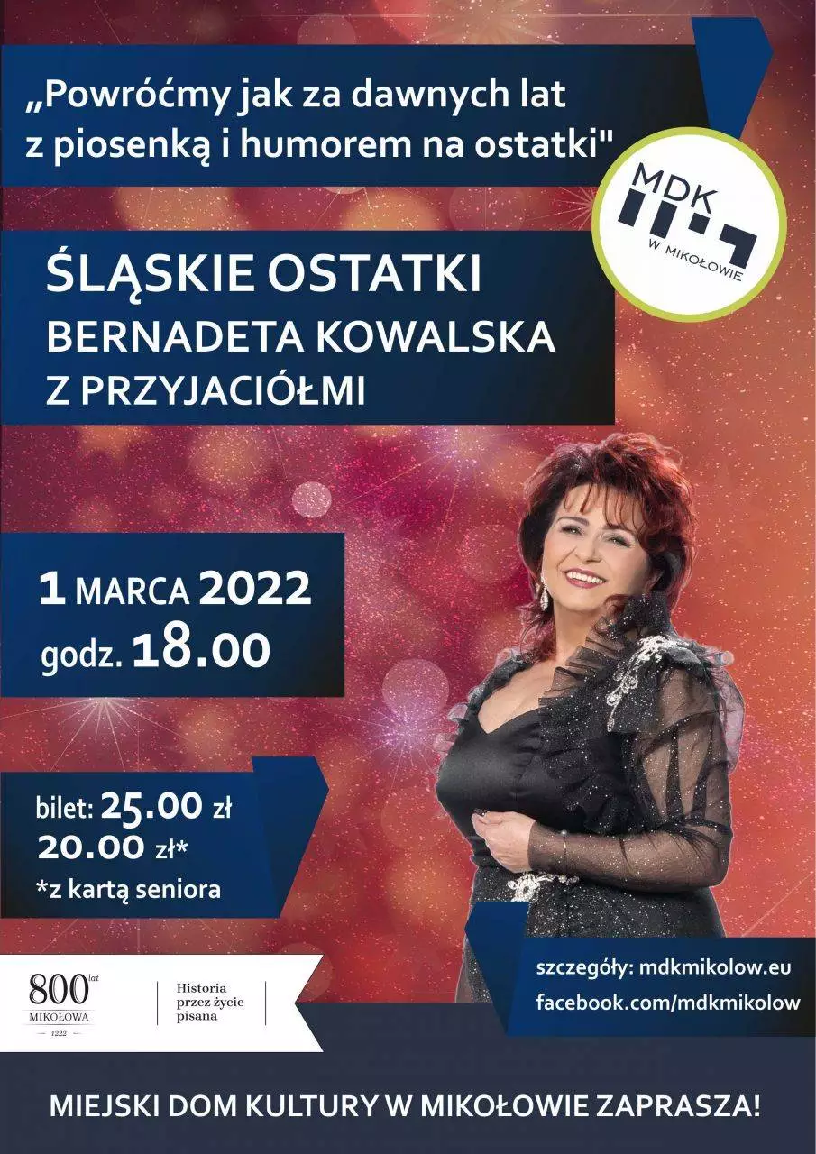 Śląskie Ostatki, czyli koncert Bernadety Kowalskiej / fot. MDK Mikołów