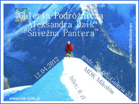 "Śnieżna pantera" w Galerii Podróżniczej