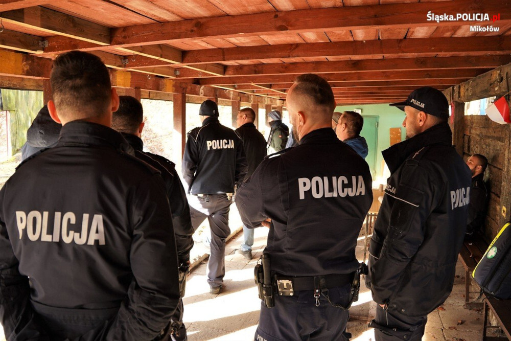 Trening strzelecki mikołowskiej policji/fot. KPP Mikolów