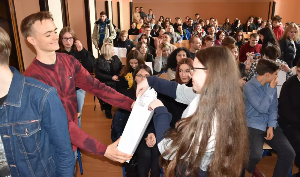 Uczniowie z Ukrainy zawitali w Miarce / fot. Starostwo