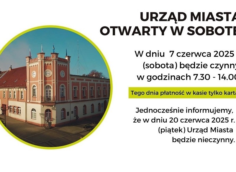 Zmiany w godzinach pracy Urzędu Miasta Mikołów – 7 i 20 czerwca 2025